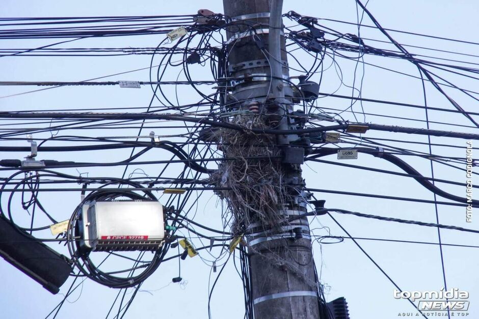 Fios de energia quase foram levados | Imagem ilustrativa