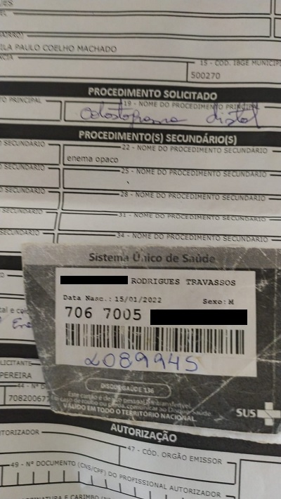 Exame não está sendo achado em Campo Grande 
