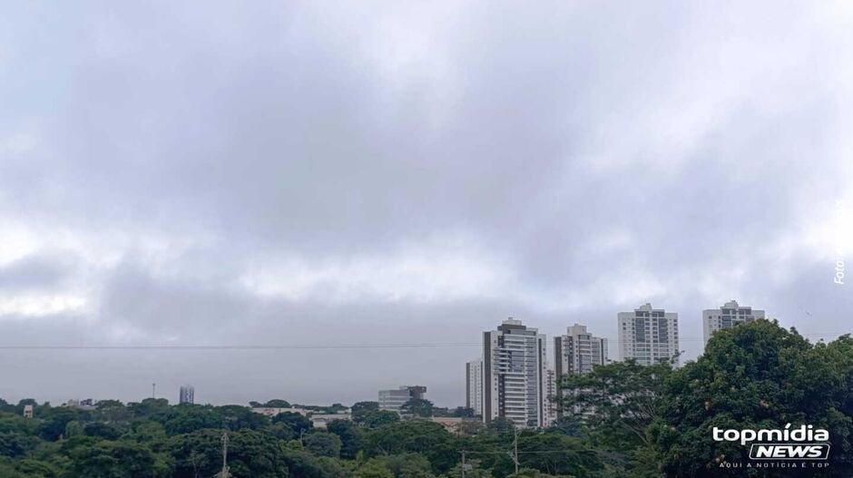 Céu nublado deu um toque de 'friozinho' em Campo Grande