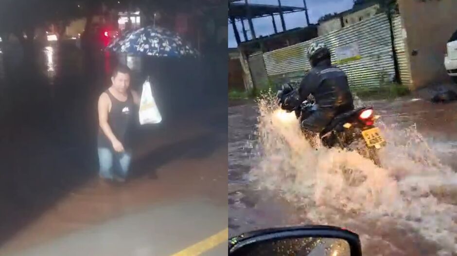 Várias localidades estão alagadas