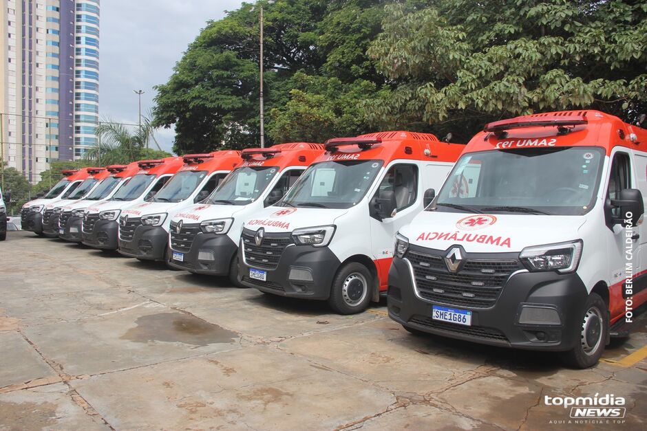 A nova frota é composta por 14 ambulâncias