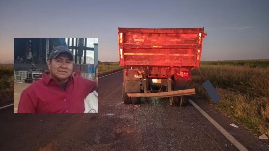 Caminhão foi arremessado para frente e atingiu Eurico