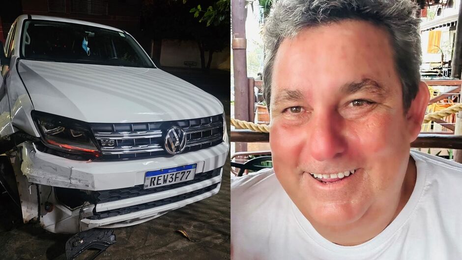 Carro usado pelo empresário na batida
