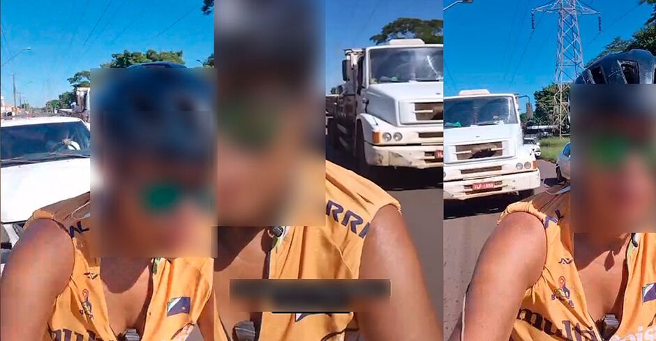 Ciclista filmou o próprio atropelamento em Campo Grande