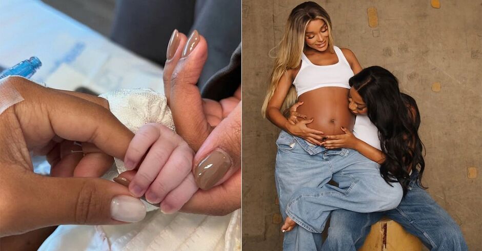 Mãozinha de Zuri foi postada pela mãe no Instagram