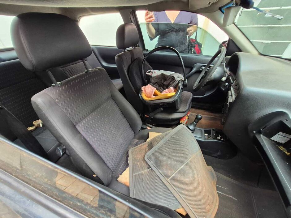 Carro usado para levar os corpos até um lugar ermo