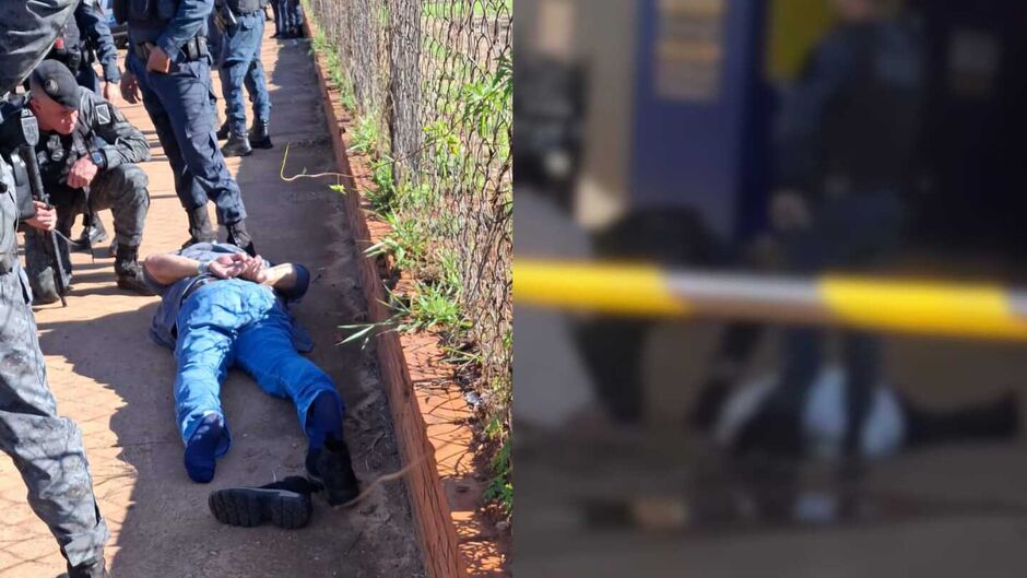 Homem foi preso pela PM e a mulher socorrida