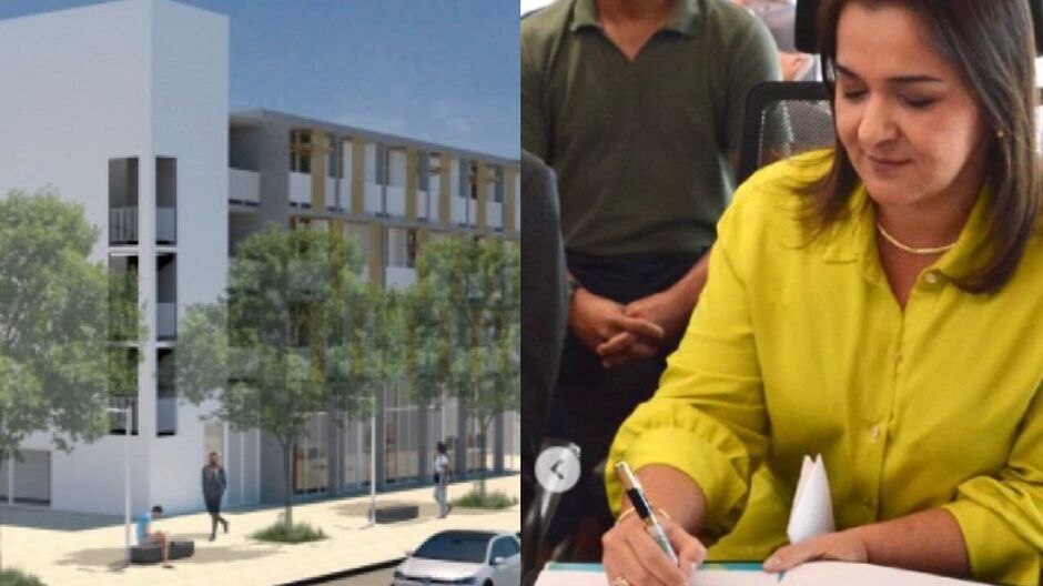 Adriane celebrou feito em casas populares 