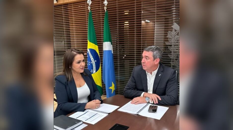 Riedel recebeu Adriane na Governadoria 