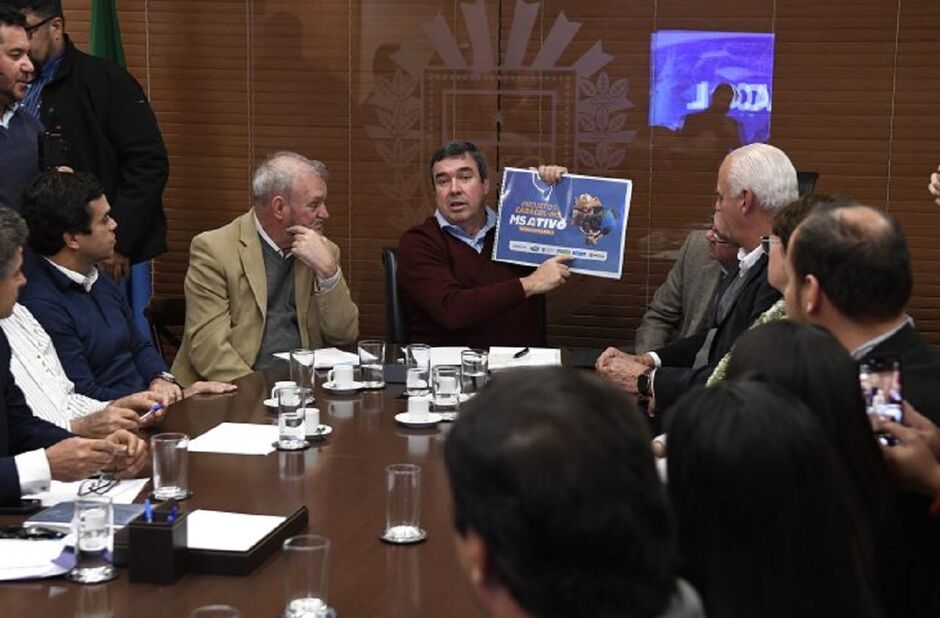 Riedel recebeu lideranças de Angélica 
