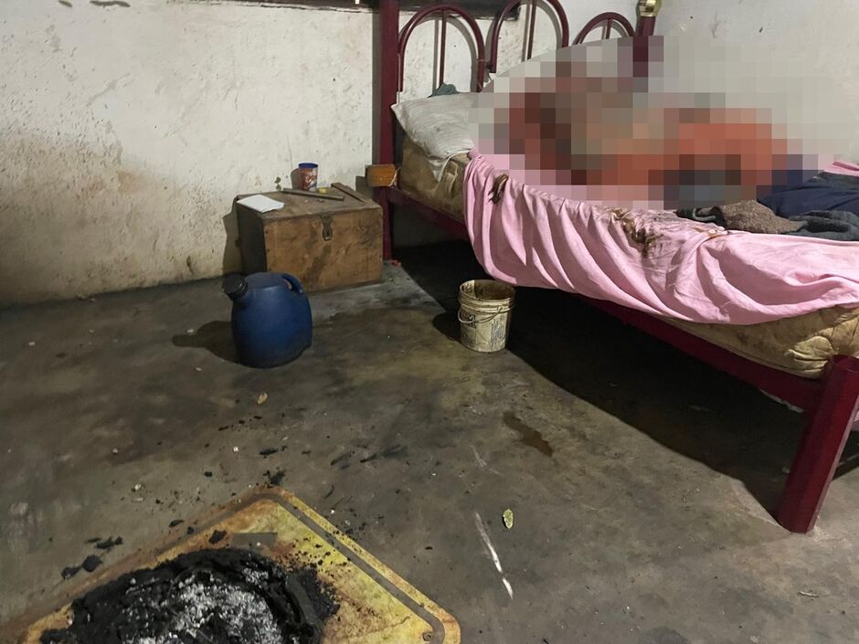 O local foi isolado para que as autoridades policiais pudessem trabalhar