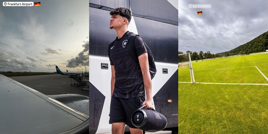 Bruninho viajou para um torneio na Alemanha com o Botafogo