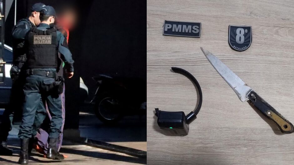 Suspeito foi preso em flagrante pela PM