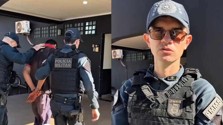 PM realizou a prisão do suspeito