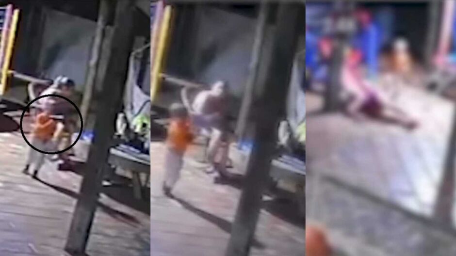 Câmera mostra todos os passos da criança até o disparo acidental