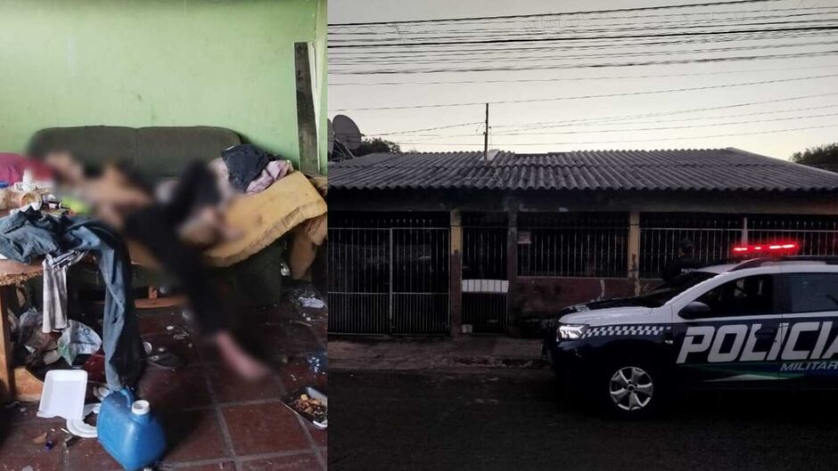 Casa onde o idoso foi encontrado morto