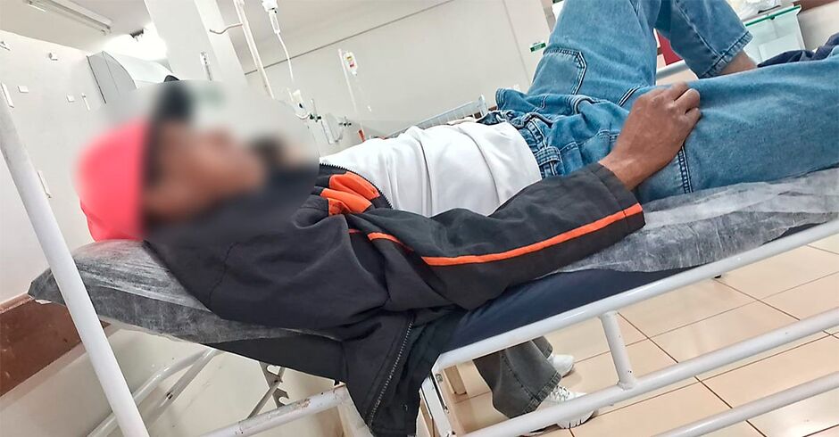 Paciente internado na UPA Santa Mônica