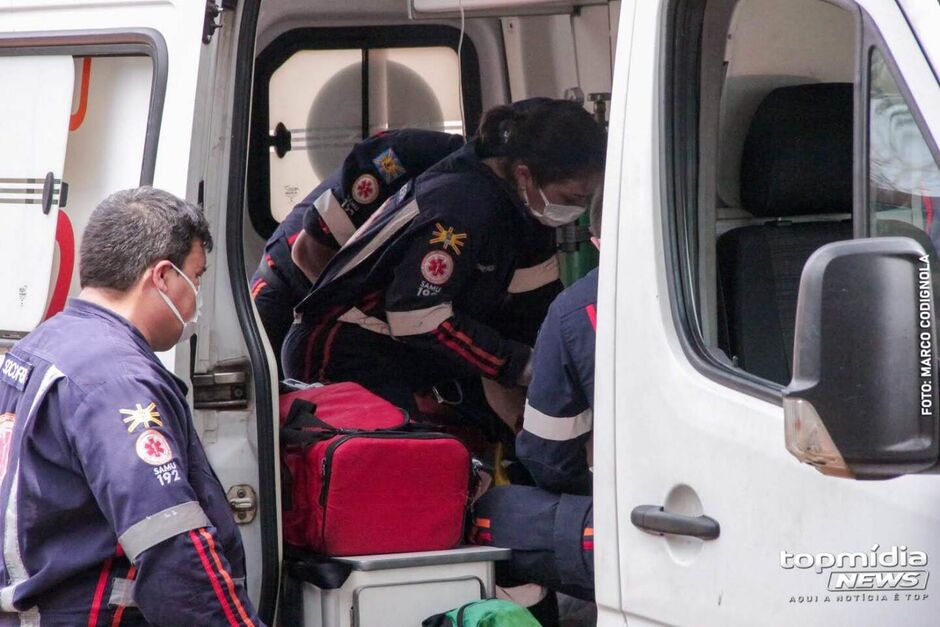 Socorristas do Samu atuaram na ocorrência