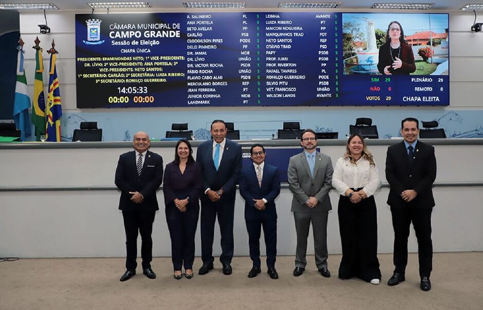 Papy e nova mesa diretora da Câmara 
