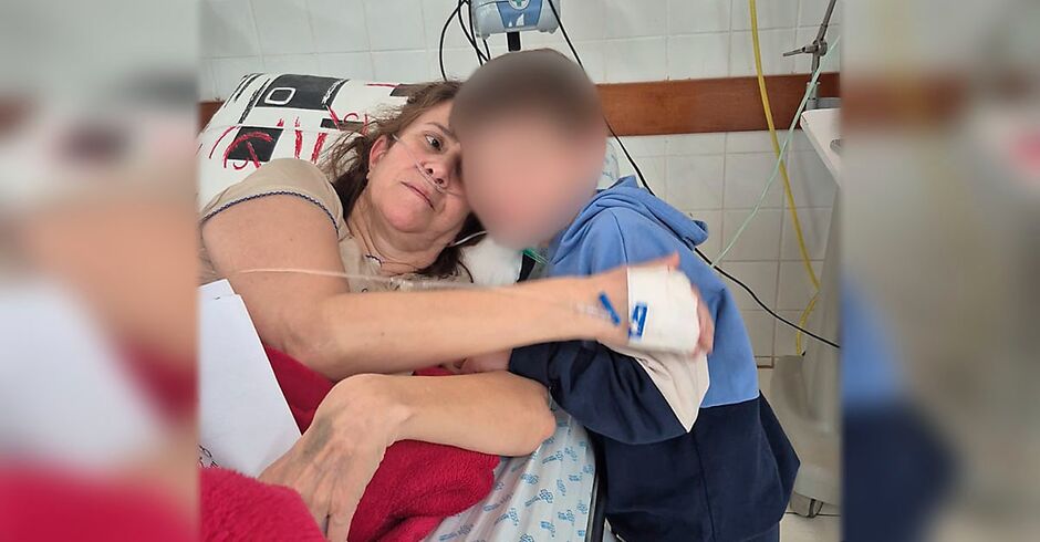 Selma recebeu a visita dos familiares enquanto permanece internada