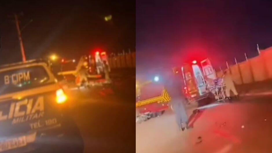 O rapaz foi socorrido pelo Corpo de Bombeiros