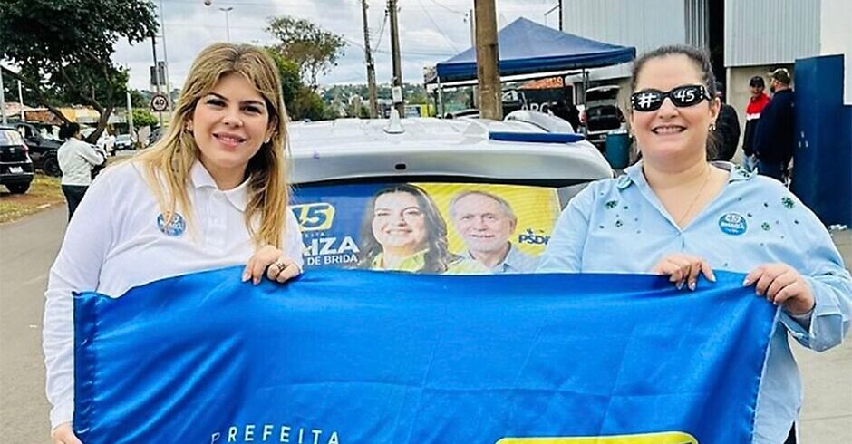 Rhaiza durante campanha eleitoral