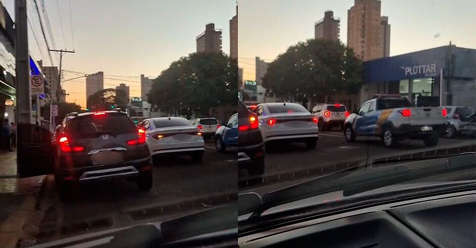 A confusão acontece todo dia no horário de saída da aula