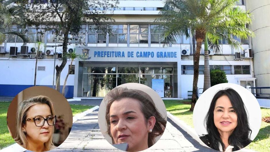 Adriane Lopes e secretárias Rosana Leite e Márcia Hokama