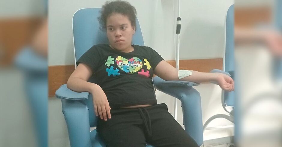 Heduarda ficou em observação enquanto estava com dengue