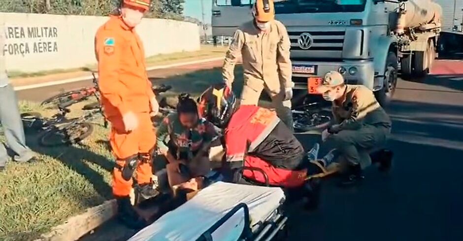 O acidente aconteceu na manhã de hoje