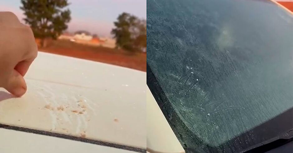 As imagens foram gravadas na manhã de hoje