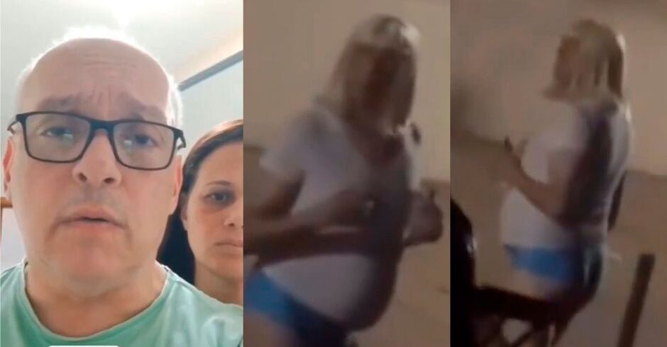 As imagens viralizaram nas redes sociais na segunda-feira