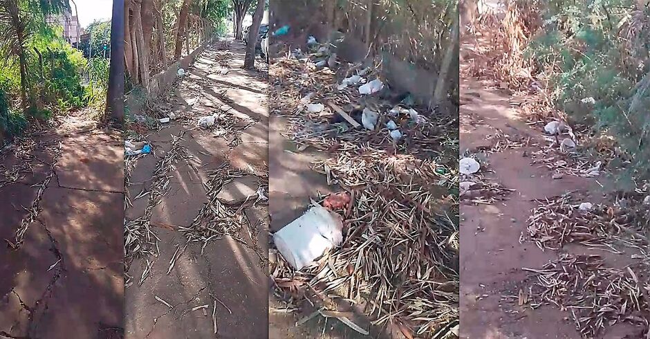 Os vídeos foram gravados por um morador da região