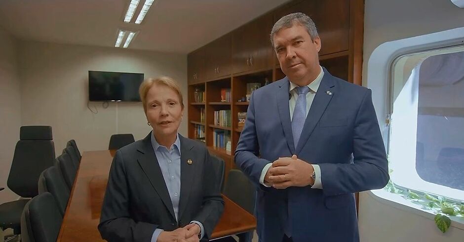 Tereza Cristina e Eduardo Riedel agoram integram o mesmo partido, o Progressista