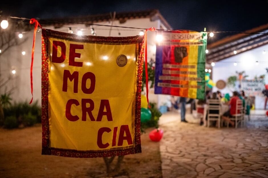 Festa teve bebida e música 