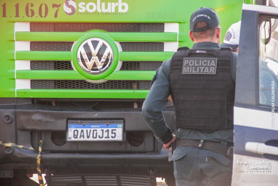 Polícia cogita atropelamento por caminhão da empresa 