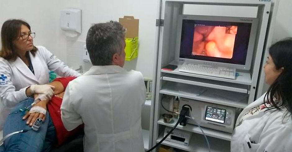 Exame de endoscopia