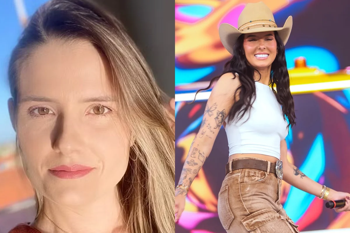 Na esquerda Paula Castela, prima de Ana Castela