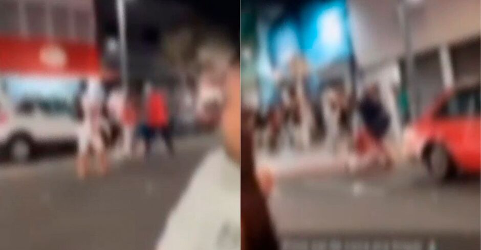 A confusão aconteceu na madrugada de hoje