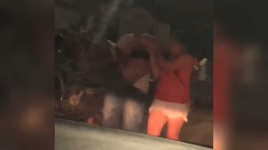 A confusão aconteceu na noite de ontem