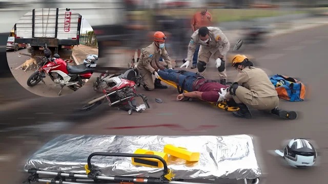 Jovem de 21 anos envolvido em acidente é transferido para Campo Grande