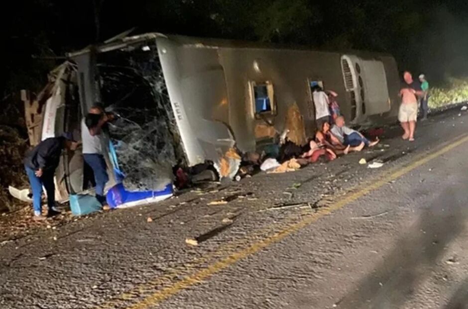 O acidente aconteceu na madrugada de hoje