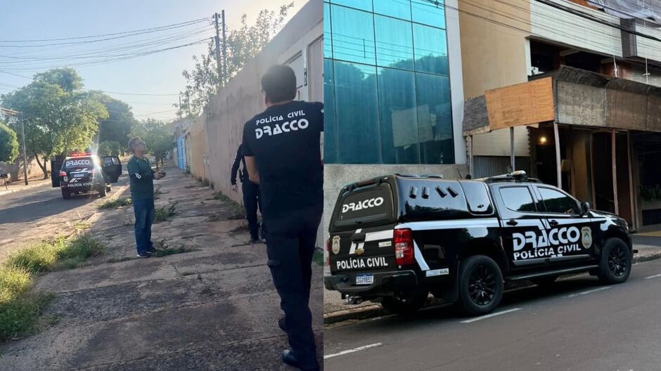 A operação visitou vários endereços em MS