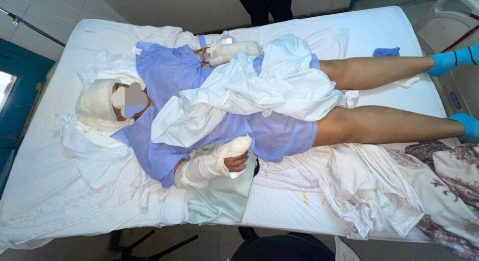 Mulher segue em recuperação no hospital