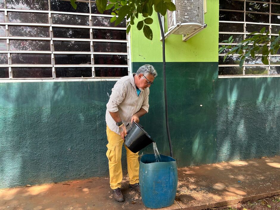 Ar condicionado e horta envolvem alunos de diversas áreas da escola