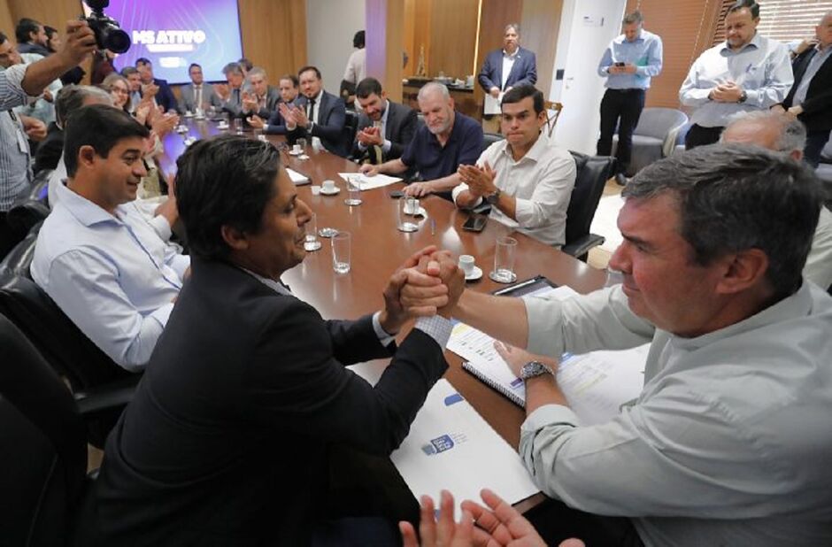 Riedel recebeu prefeito em Campo Grande