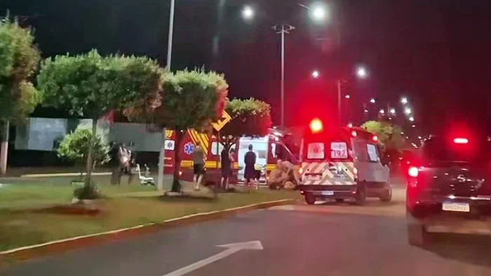 Homem foi socorrido pelo Corpo de Bombeiros