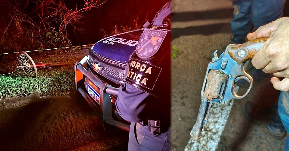 Situação da BR e arma utilizada pelo homem