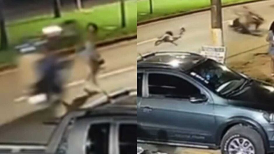 O acidente aconteceu na madrugada de domingo