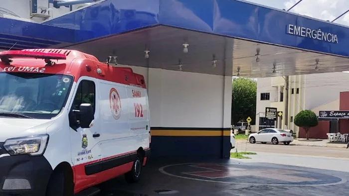 Unidade de resgate do SAMU no Hospital de São Gabriel do Oeste